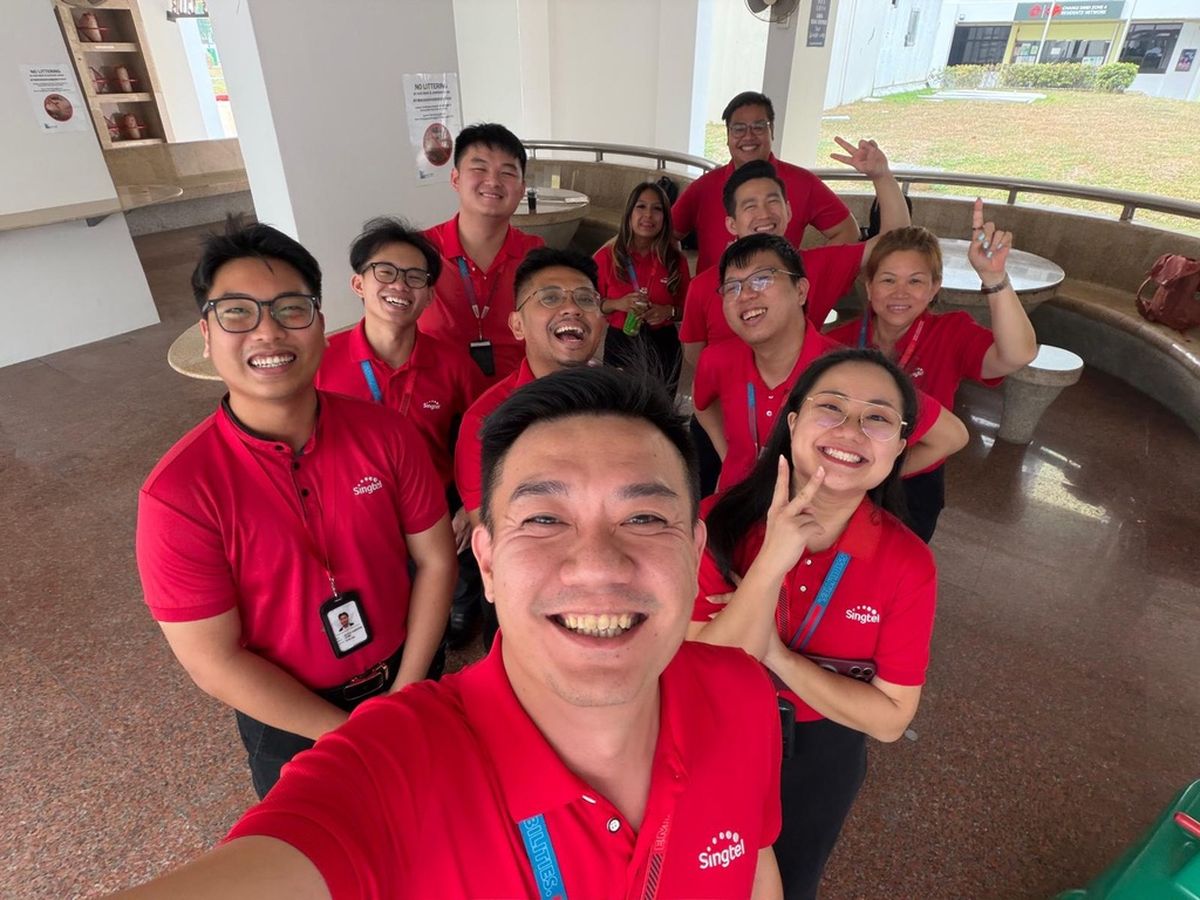 DC Marketing team members in partner-brand polo shirts during a day on the ground