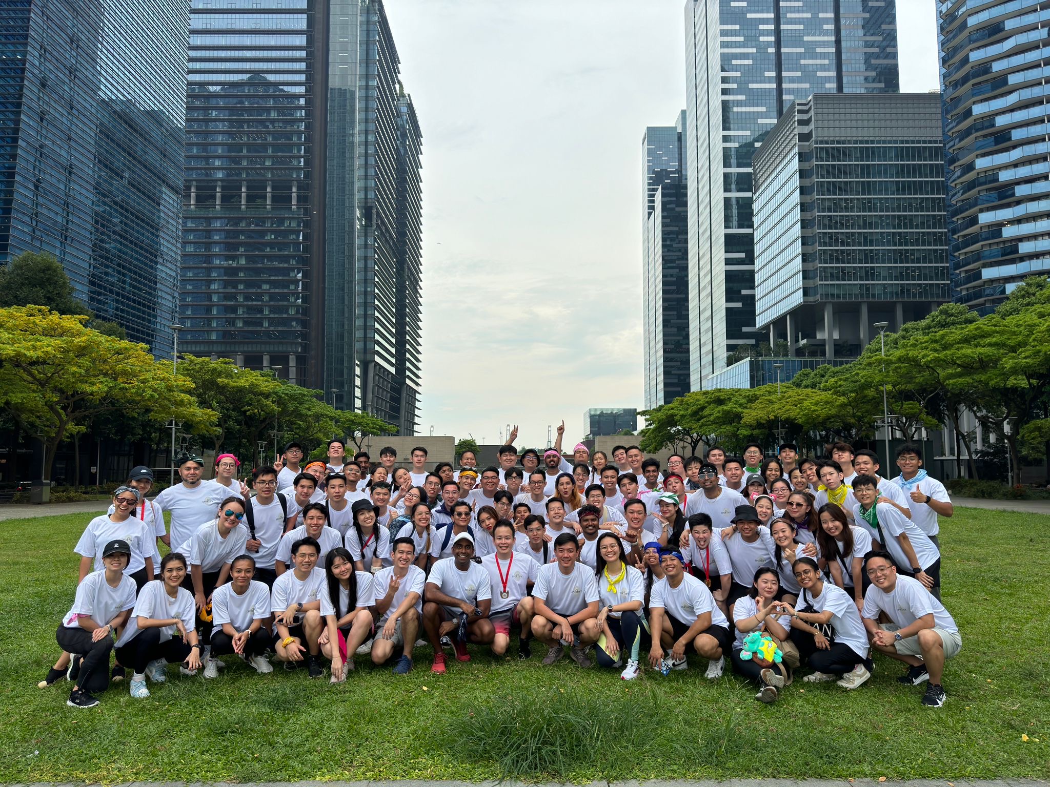 The DC Marketing team of over one hundred people gathered together in the Singapore CBD